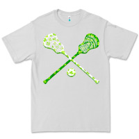 Dove Grey funny lacrosse st patricks day boys men shamrock ball t shirt Premium Tee - linhVisuals
