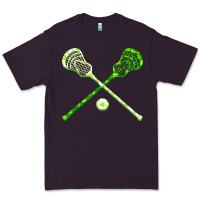 Plum funny lacrosse st patricks day boys men shamrock ball t shirt Premium Tee - linhVisuals