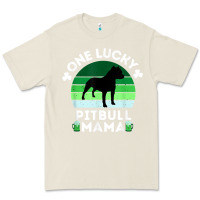 Bone funny st patrick's day one lucky pitbull mama pitbulldog t shirt Premium Tee - linhVisuals