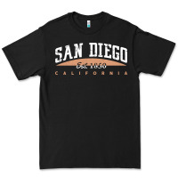 Black san diego california Premium Tee - linhVisuals