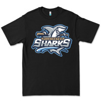 Black wilmington sharks Premium Tee - linhVisuals