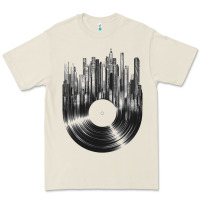 Bone vinyl record cityscape Premium Tee - linhVisuals
