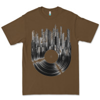 Cacao vinyl record cityscape Premium Tee - linhVisuals