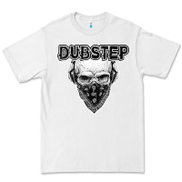 White dubstep shirt   electronic music lover gift for men  women Premium Tee - linhVisuals