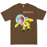 Cacao curious george happy astronaut portrait t shirt Premium Tee - linhVisuals