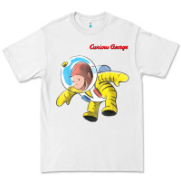 White curious george happy astronaut portrait t shirt Premium Tee - linhVisuals
