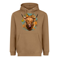 Toasted Coconut fall highland cow Heavyweight Hoodie - Jasminsmagicworld