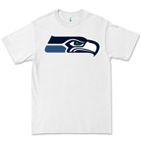 White seattle sports Premium Tee - linhVisuals