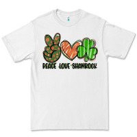 White peace love shamrock Premium Tee - FaDigitalArtStudio