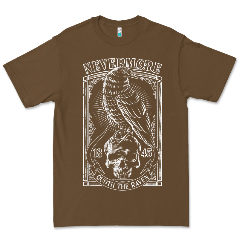 Edgar Allen Poe The Raven Nevermore T Shirt Premium Tee by linhVisuals | Teevron
