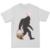 Dove Grey funny bigfoot easter design with easter basket and bigfoot t shirt Premium Tee - linhVisuals