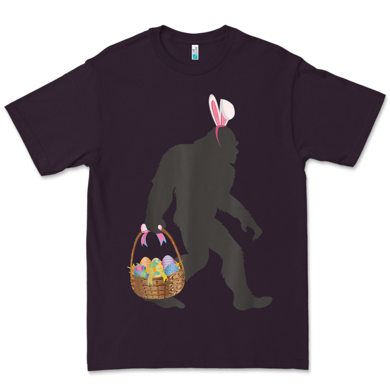 Funny Bigfoot Easter Design With Easter Basket And Bigfoot T Shirt Premium Tee by linhVisuals | Teevron
