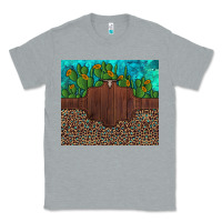 Heather Grey custom cactus and sunflowers leopard turquoise Classic Tee - Artiststas