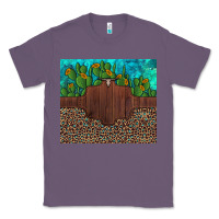 Lavender custom cactus and sunflowers leopard turquoise Classic Tee - Artiststas