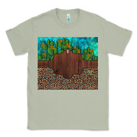 Matcha custom cactus and sunflowers leopard turquoise Classic Tee - Artiststas