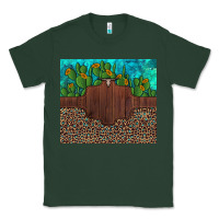 Sports Green custom cactus and sunflowers leopard turquoise Classic Tee - Artiststas