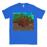 True Royal custom cactus and sunflowers leopard turquoise Classic Tee - Artiststas