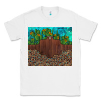 White custom cactus and sunflowers leopard turquoise Classic Tee - Artiststas
