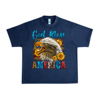 Navy God Bless America Urban Heavy Tee - LillyAllenDesigns