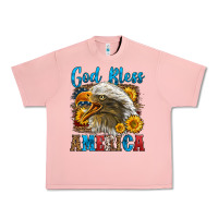 Salmon God Bless America Urban Heavy Tee - LillyAllenDesigns