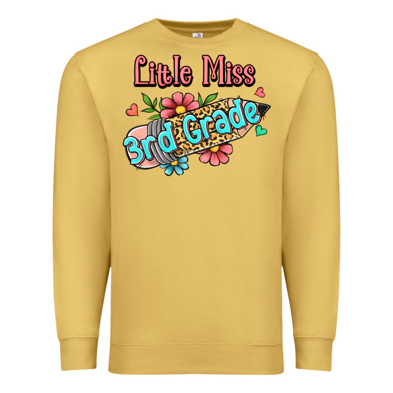 Little Miss Third Grade Premium Sweatshirt by Jasminsmagicworld | Teevron