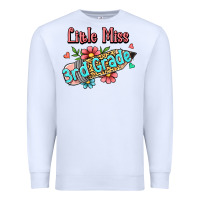 White little miss third grade Premium Sweatshirt - Jasminsmagicworld