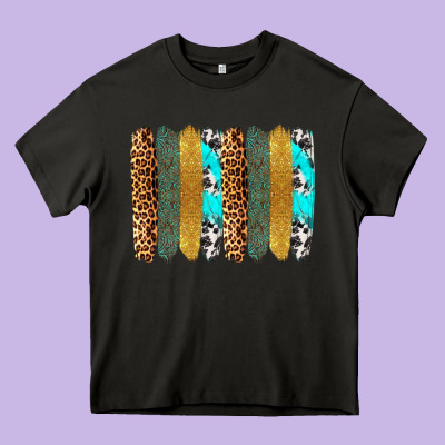 Western Brushstrokes Heavy Core Tee Designed By Oliviacreatesart