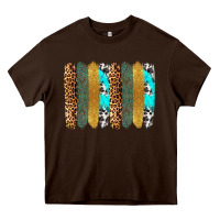 Chocolate Brown western brushstrokes Heavy Core Tee - OliviaCreatesArt