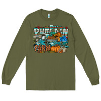 Army Green pumpkin farm Long Sleeve Tee - SublimationCraftShop