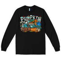 Black pumpkin farm Long Sleeve Tee - SublimationCraftShop