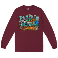 Burgundy pumpkin farm Long Sleeve Tee - SublimationCraftShop