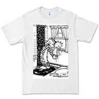 White calvin Premium Tee - linhVisuals