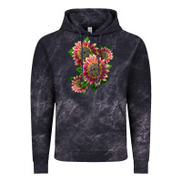 Cloud Black 4 crimson blaze sunflower Vintage Hoodie - LillyAllenDesigns