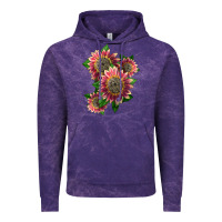 Cloud Purple 4 crimson blaze sunflower Vintage Hoodie - LillyAllenDesigns