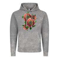 4 Crimson Blaze Sunflower Vintage Hoodie | Teevron