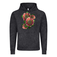 Vintage Black 4 crimson blaze sunflower Vintage Hoodie - LillyAllenDesigns