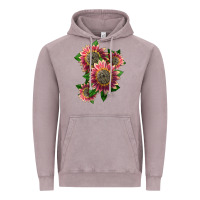 Vintage Zinc 4 crimson blaze sunflower Vintage Hoodie - LillyAllenDesigns