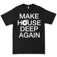 Black make house deep again house music turntable t shirt Premium Tee - linhVisuals