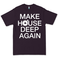 Plum make house deep again house music turntable t shirt Premium Tee - linhVisuals