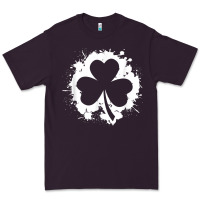 Plum irish pride clover leaf  saint irish pats st. patrick's day t shirt Premium Tee - linhVisuals