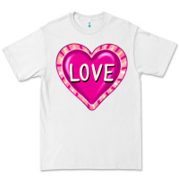 White valentine's day hearts Premium Tee - FaDigitalArtStudio