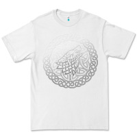 White ireland celtic knotwork design ornament wolf original celtic pullover Premium Tee - linhVisuals