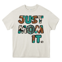 Cream just mom it cowhide turquoise Heavy Core Tee - Jasminsmagicworld