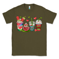 Army Green watermelon summer coffee cups Classic Tee - OliviaCreatesArt