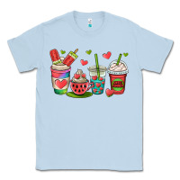 Dusty Blue watermelon summer coffee cups Classic Tee - OliviaCreatesArt