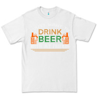 White i just want to drink with my friends Premium Tee - linhVisuals