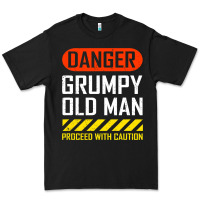 Black funny danger grumpy old man sarcastic saying, retirement t shirt Premium Tee - linhVisuals