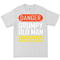 Dove Grey funny danger grumpy old man sarcastic saying, retirement t shirt Premium Tee - linhVisuals