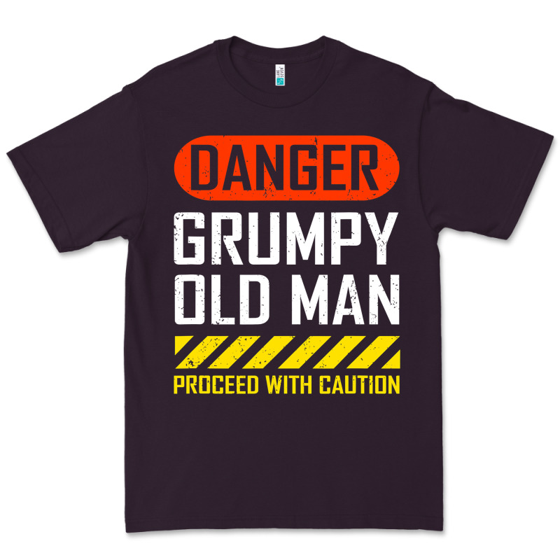 Funny Danger Grumpy Old Man Sarcastic Saying, Retirement T Shirt Premium Tee by linhVisuals | Teevron