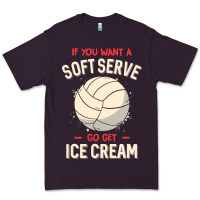 Plum funny volleyball if you want a soft serve volleyball t shirt Premium Tee - linhVisuals